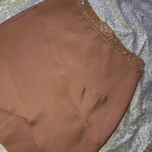 Bandage skirt with rhinestones